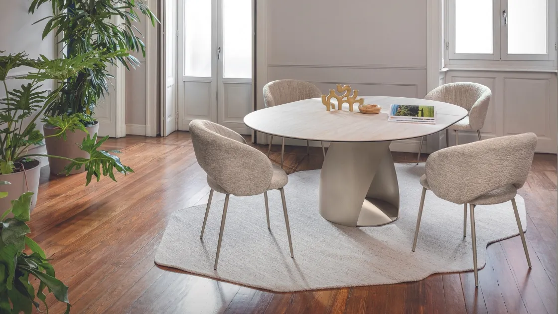 Sedia Anime in tessuto imbottito di Calligaris